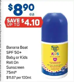 Banana Boat SPF 50+ Baby or Kids Roll On Sunscreen