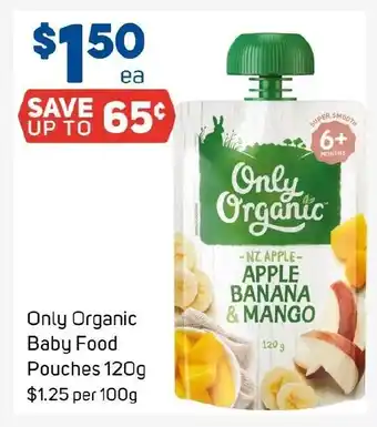 Foodland Only Organic Baby Food Pouches offer