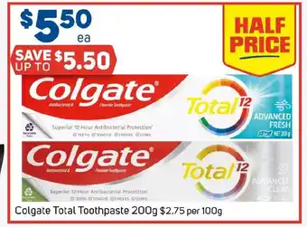 Foodland Colgate Total Toothpaste offer