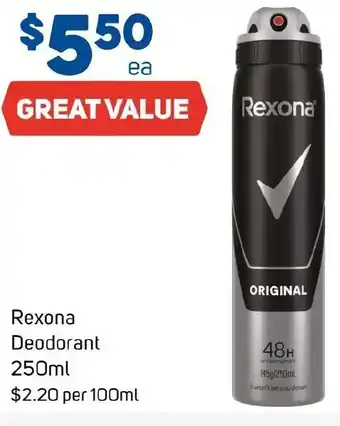 Foodland Rexona Deodorant offer