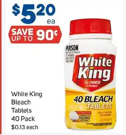 Foodland White King Bleach offer