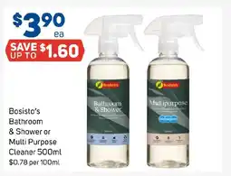 Foodland Bosisto's Bathroom and Shower or Multi Purpose Cleaner offer