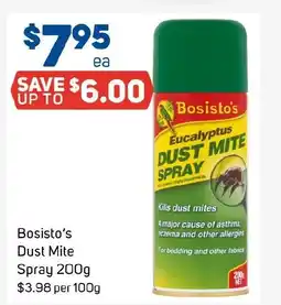 Foodland Bosisto's Dust Mite Spray offer