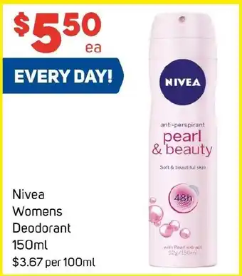 Foodland Nivea Womens Deodorant offer