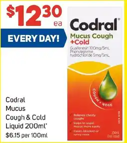 Codral Mucus Cough & Cold Liquid