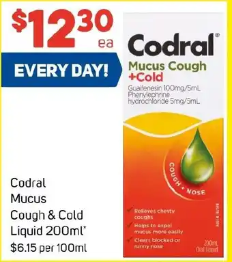 Foodland Codral Mucus Cough & Cold Liquid offer