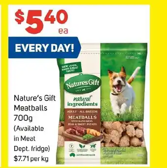 Foodland Nature's Gift Meatballs offer