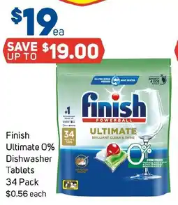 Foodland Finish Ultimate 0% Dishwasher Tablets offer