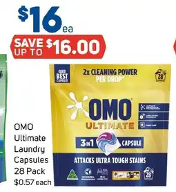 Foodland OMO Ultimate Laundry Capsules offer