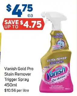 Foodland Vanish Gold Pro Stain Remover Trigger Spray offer