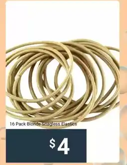 Kmart Blonde Snagless Elastics offer