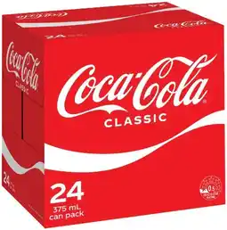 IGA Coca‑Cola 24x375mL Selected Varieties offer