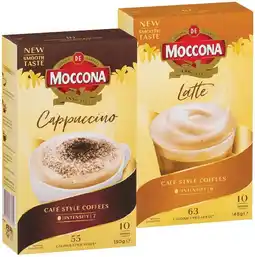 IGA Moccona Coffee Sachets 8‑10 Pack Selected Varieties offer