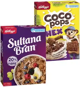 IGA Kellogg’s Sultana Bran 700g or Coco Pops Chex 500g offer