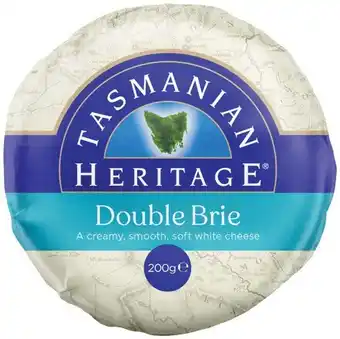 IGA Tasmanian Heritage Double Brie or Camembert 200g offer