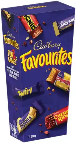 IGA Cadbury Favourites 520g Selected Varieties offer