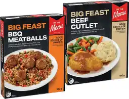 IGA On The Menu Big Feast Frozen Meal 480‑500g Selected Varieties offer