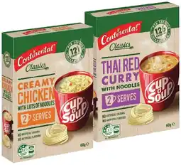 IGA Continental Cup A Soup 2 Serve Selected Varieties offer