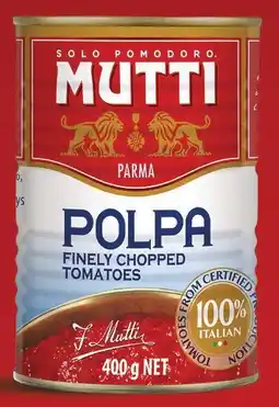 IGA Mutti Polpa Finely Chopped Tomatoes 400g offer