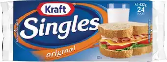 IGA Kraft Singles Cheese Slices 24 Pack Selected Varieties offer