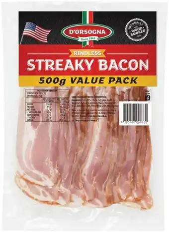 IGA D'Orsogna Premium Streaky Bacon 500g offer