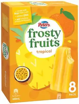 IGA Peters Frosty Fruits 8 Pack or Fruit Stack 6 Pack Selected Varieties offer