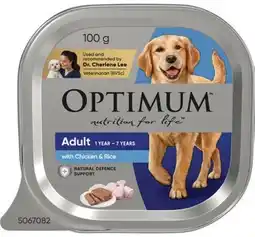 IGA Optimum Wet Dog Food 85‑100g Selected Varieties offer