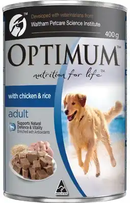 IGA Optimum Wet Dog Food 400g Selected Varieties offer