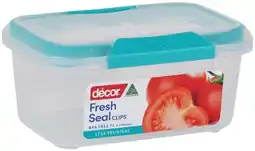 IGA Décor Fresh Seal Clips Oblong Container 1 Litre offer