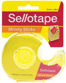 IGA Sellotape Sticky Tape 18mm×25m with Dispenser 1 Pack offer