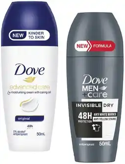 IGA Dove Deodorant Roll On 50mL Selected Varieties offer