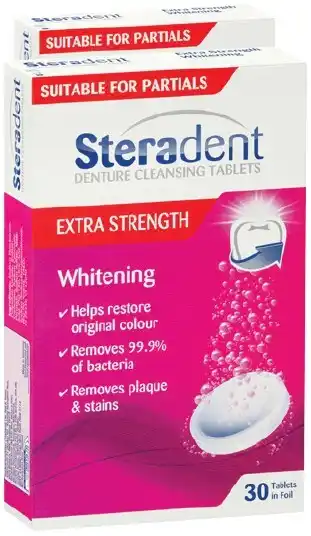 IGA Steradent Extra Strength Denture Cleansing Tablets 30 Pack offer