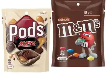 IGA M&M’s 130-180g, Maltesers 120-140g or Pods 160g Share Pack Selected Varieties offer