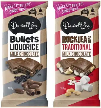 IGA Darrell Lea Chocolate Block 160-180g Selected Varieties offer