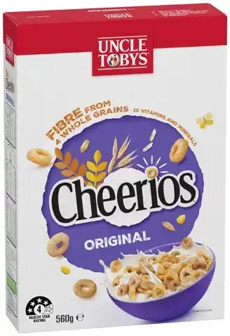 IGA Uncle Tobys Cheerios 450-560g Selected Varieties offer