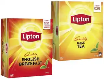 IGA Lipton Black Tea or English Breakfast Tea Bags 100 Pack offer