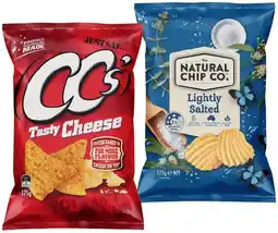 IGA The Natural Chip Co. Chips 175g, or CC’s Corn Chips 175g Selected Varieties offer