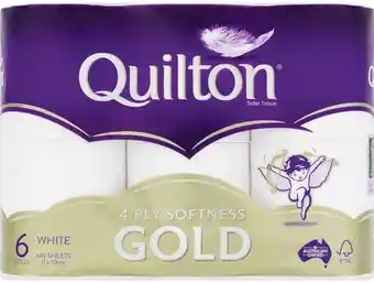 IGA Quilton Gold Toilet Tissue 4 Ply 6 Pack offer