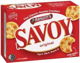 IGA Arnott’s Savoy 225g, Clix or Salada Crackers 250g Selected Varieties offer