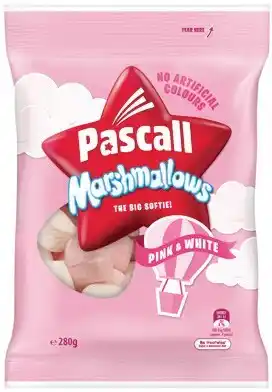 IGA Pascall Marshmallows 280g or Pascall Lollies 150-300g Bags Selected Varieties offer