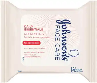 IGA Johnson's Facial Cleansing Wipes 25 Pack Selected Varieties offer