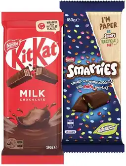 IGA Nestlé Chocolate Block 118‑180g Selected Varieties offer