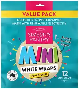 IGA Simson’s Pantry Super Soft Mini White Warps 12 Pack offer