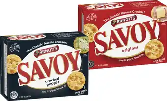 IGA Arnott’s Savoy or Jatz 225g, Clix or Salada 250g Selected Varieties offer