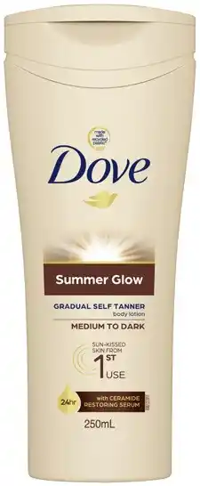 IGA Dove Summer Glow Body Lotion 250mL Selected Varieties offer