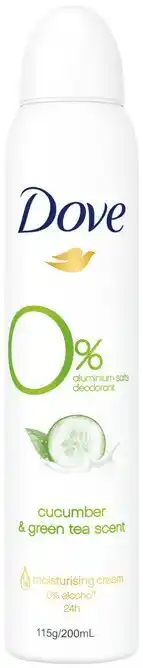 IGA Dove 0% Aluminium Salts Deodorant 200mL Selected Varieties offer