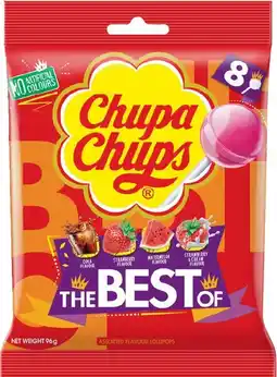 IGA Chupa Chups The Best Of Lollipops Share Bag 8 Pack offer