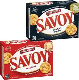 IGA Arnott's Savoy 225g, Clix or Salada 250g Selected Varieties offer