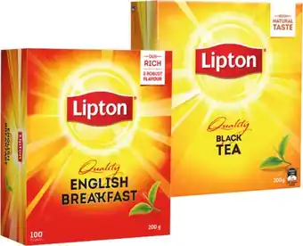 IGA Lipton Black Tea Bags 100 Pack Selected Varieties offer