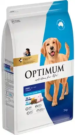 IGA Optimum Dry Dog Food 2.5‑3kg Selected Varieties offer